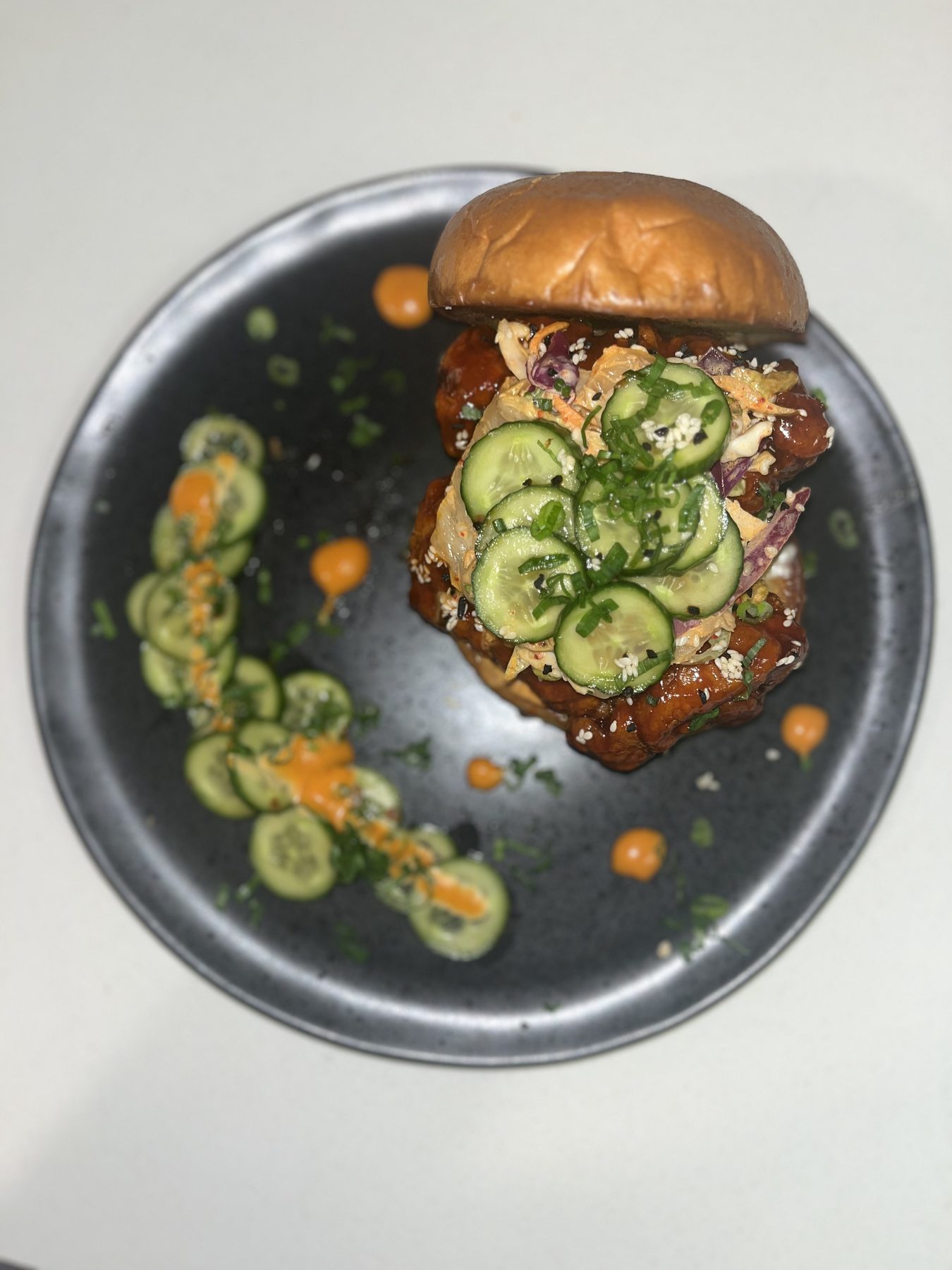 Crispy chicken sandwich